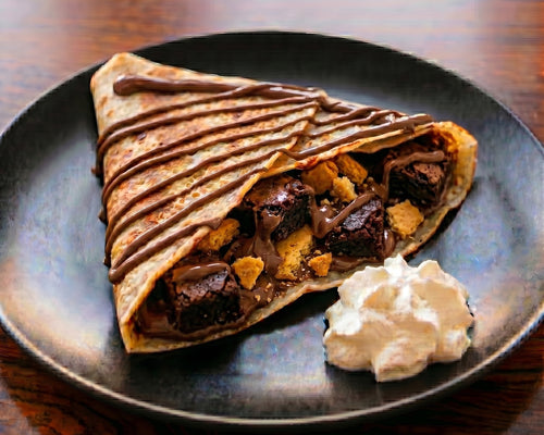 Crêpe Nutella, brownies, palet-breton