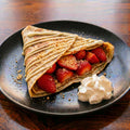 Crêpes Galak, fraise, palet-breton