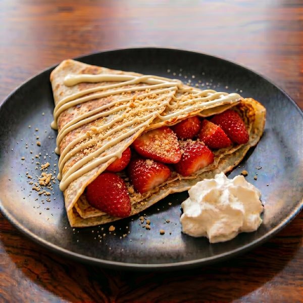 Crêpes Galak, fraise, palet-breton